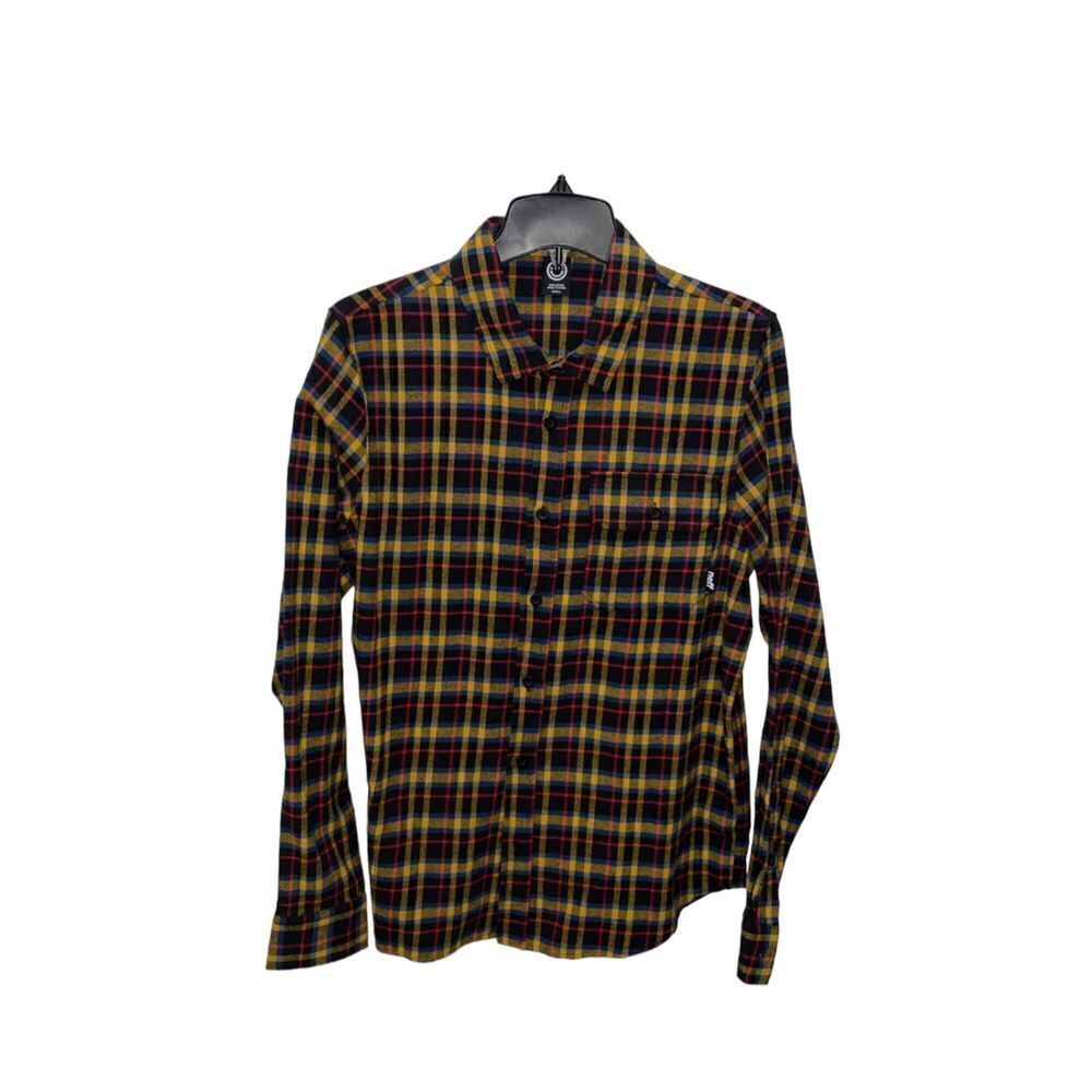 Neff Men's Small Flannel Shirt Plaid Long Sleeve NWT